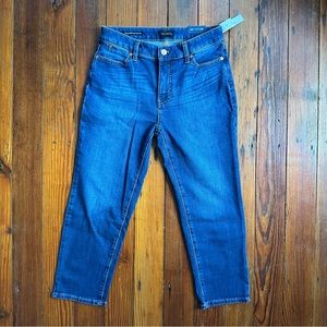 NWT Talbots Straight Leg Crop Jean 4P